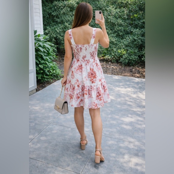 Bailey Blue Pink Floral Mini Dress - Picture 2 of 7